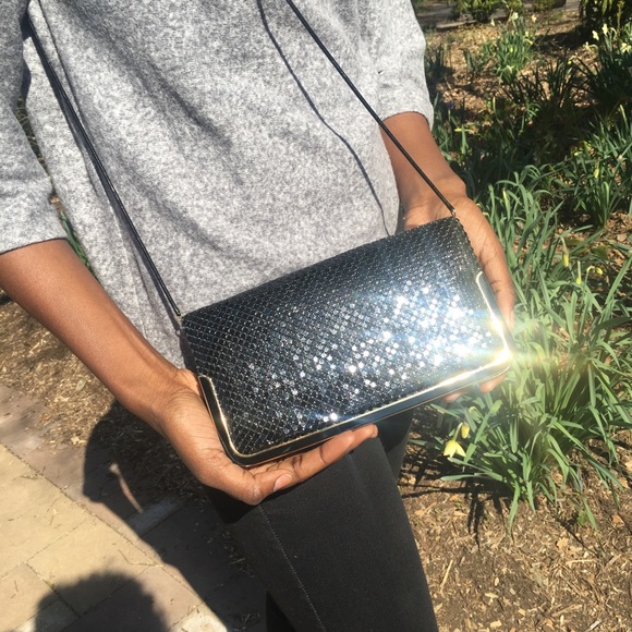 Black Sequin Purse Clutch - Picture 5 of 8